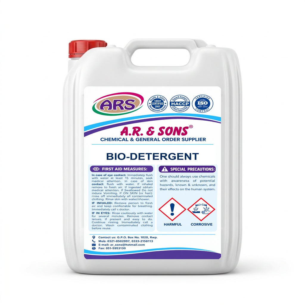 BIO-DETERGENT commercial chemical canister