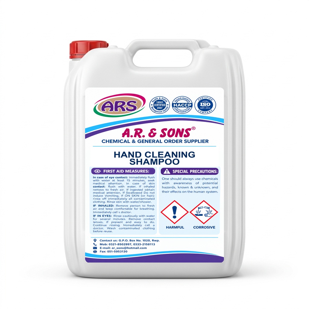 HAND CLEANING SHAMPOO commercial chemical canister